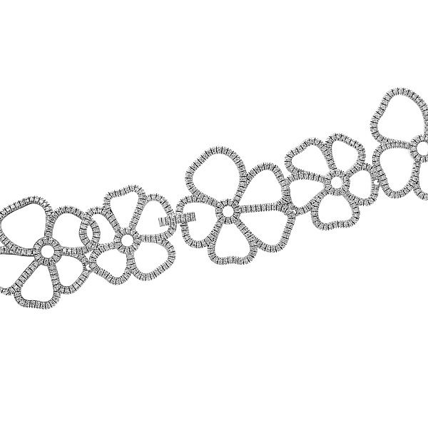 Колье из белого золота с бриллиантами