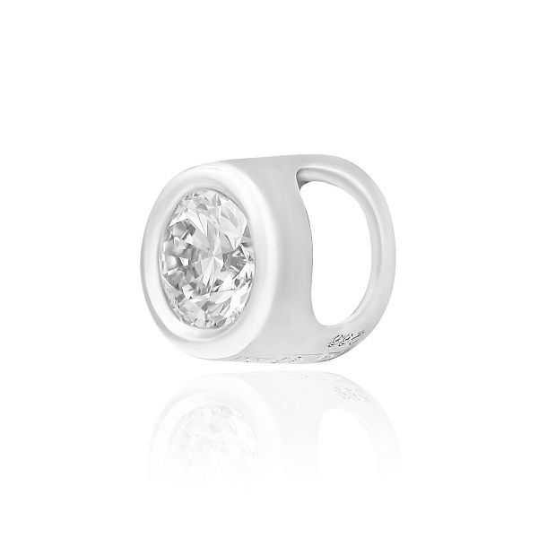 Подвеска из белого золота с бриллиантом