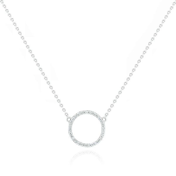 Колье из белого золота с бриллиантами