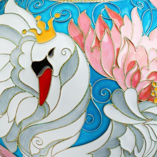 Чайник «Царевна-Лебедь» из серебра 