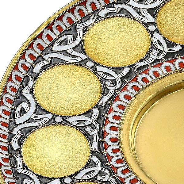 Поднос «Карты» из серебра