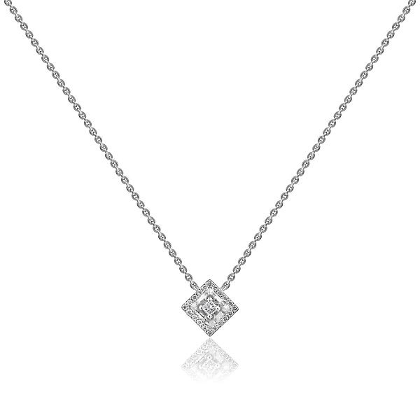 Колье из белого золота с бриллиантами