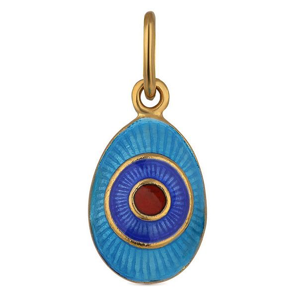 Подвеска яйцо из серебра 