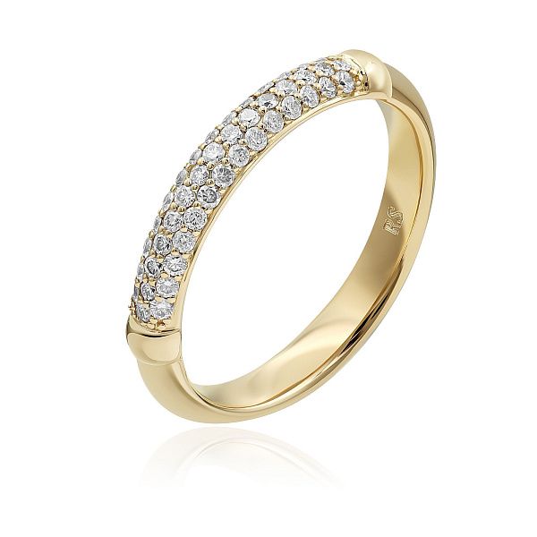 Кольцо из красного золота с бриллиантами