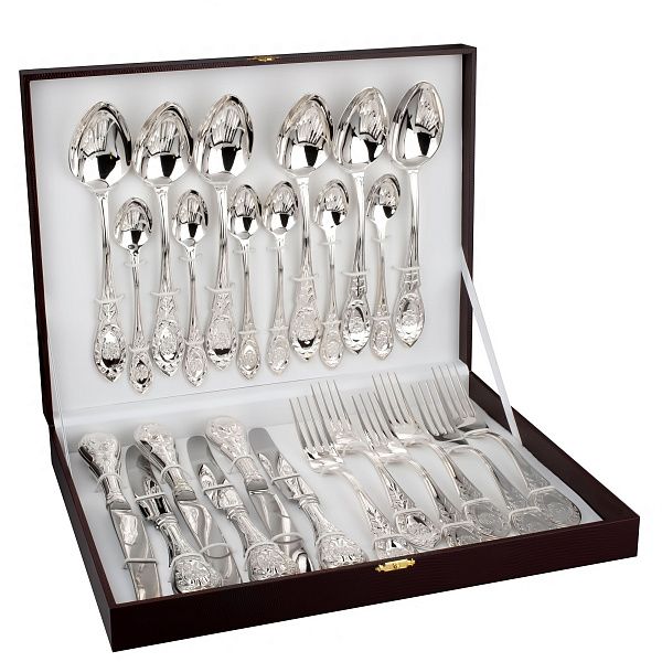 Столовый набор «Государственный» без золочения на 6 персон