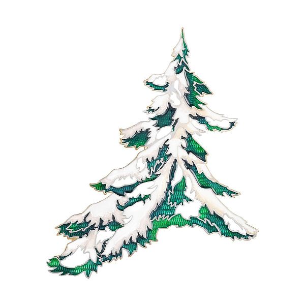 Брошь «Елка» из серебра