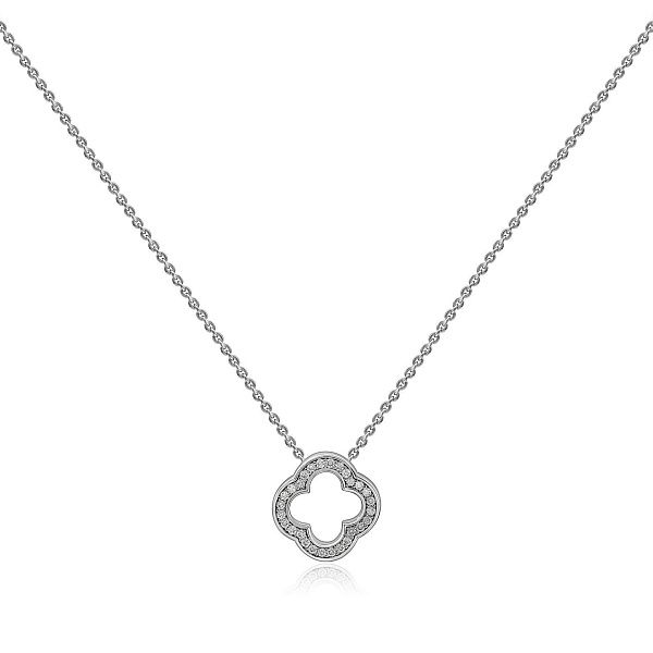 Колье из белого золота с бриллиантами