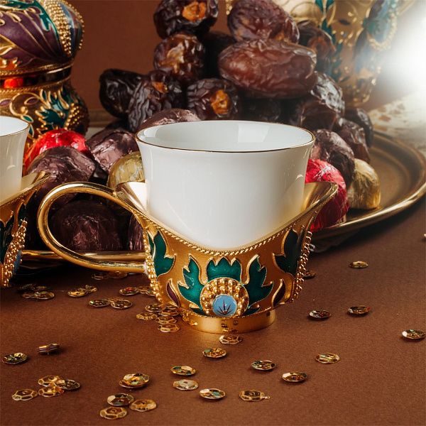 Подстаканник «Хоттабыч» из серебра 