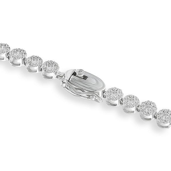 Браслет из белого золота с бриллиантами