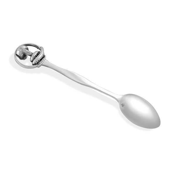 Ложка кофейная «Змея» из серебра