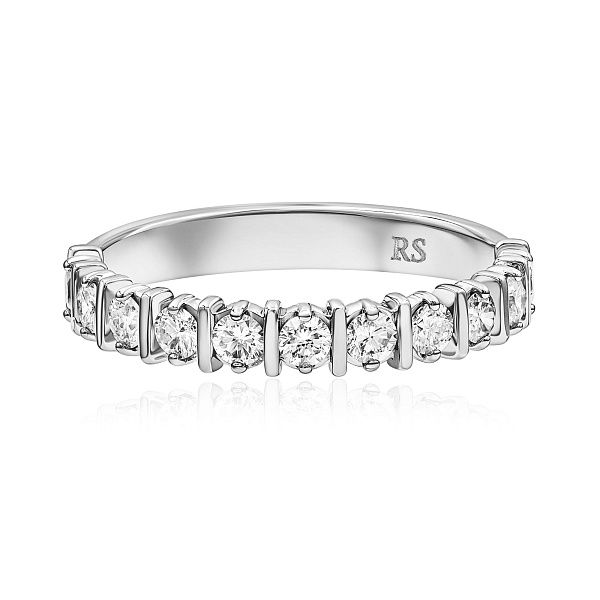 Кольцо из белого золота с бриллиантами