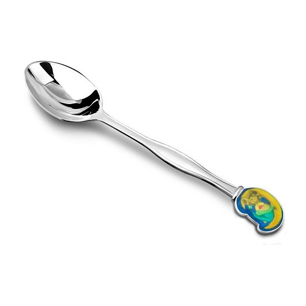 Ложка детская «Мишка» из серебра 