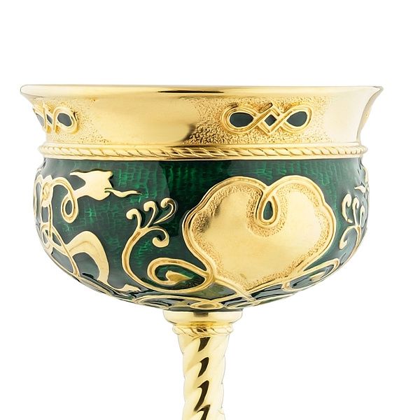 Бокал «Птицы» из серебра 