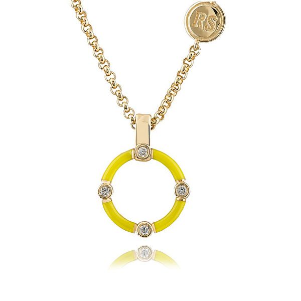 Колье из желтого золота с бриллиантами