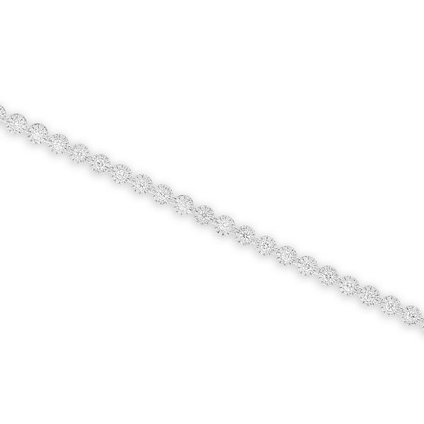 Браслет из белого золота с бриллиантами