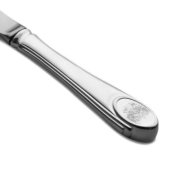 Нож столовый из серебра 