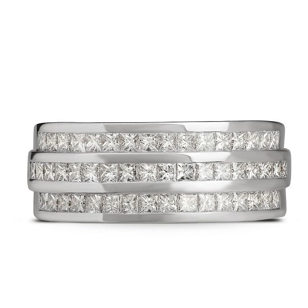 Кольцо из белого золота с бриллиантами