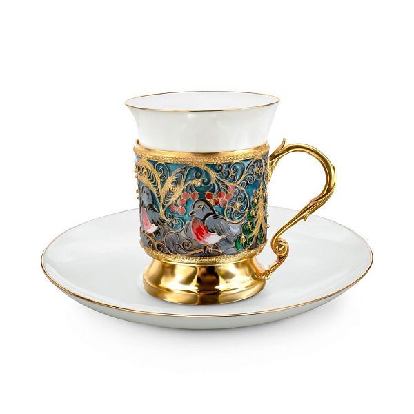 Набор кофейный из серебра