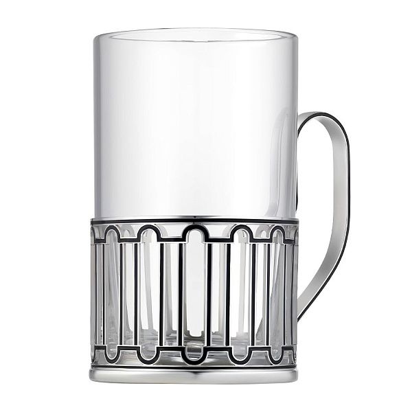 Подстаканник «Набережная Фонтанки» из серебра