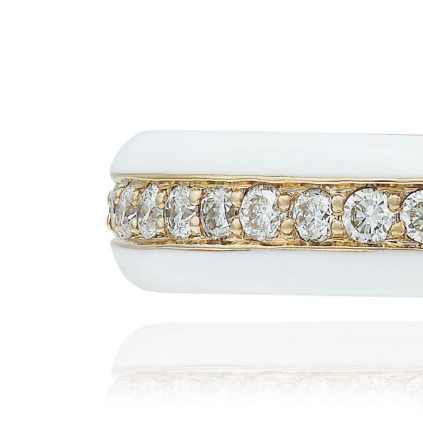 Кольцо из красного золота с бриллиантами