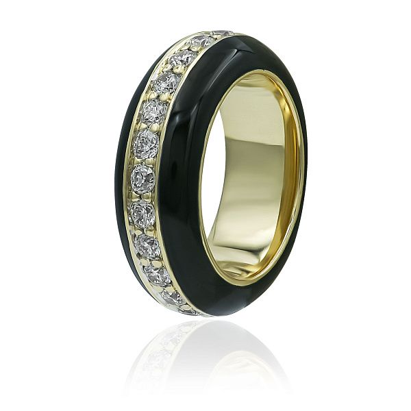 Подвеска из желтого золота с бриллиантами