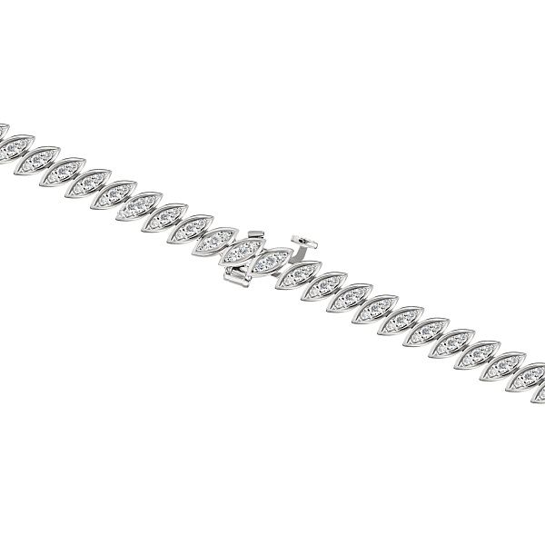 Браслет из белого золота с бриллиантами