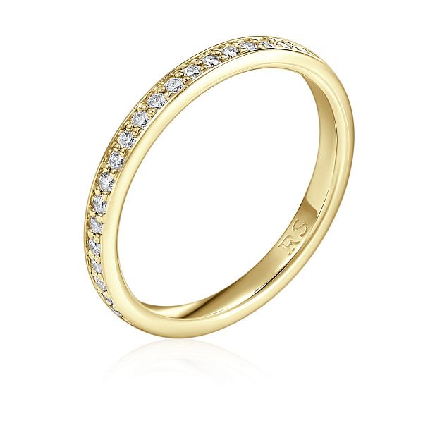 Кольцо из желтого золота с бриллиантами