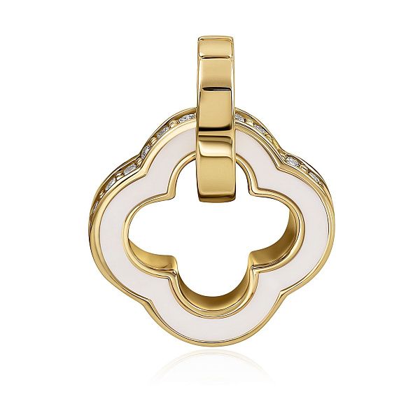 Подвеска из желтого золота с бриллиантами