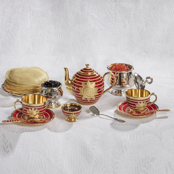 Икорница из серебра 