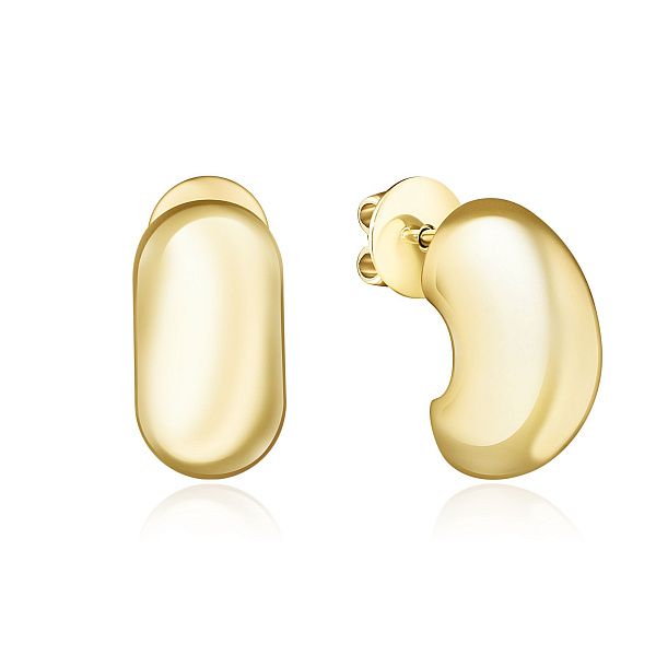 Пусеты из желтого золота 