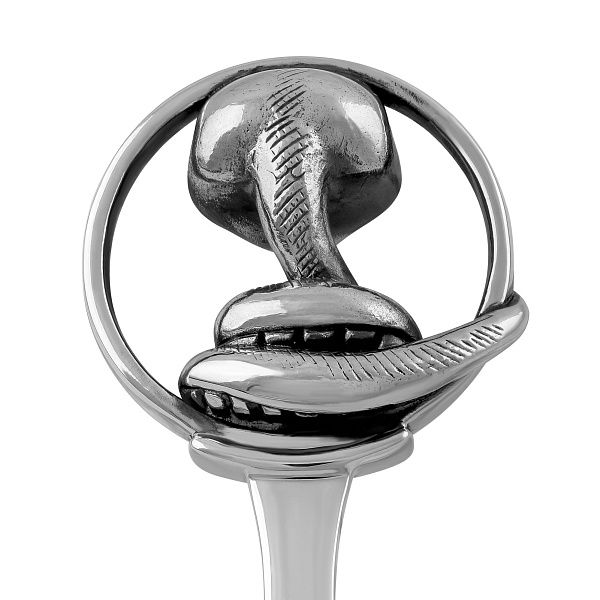 Ложка кофейная «Змея» из серебра