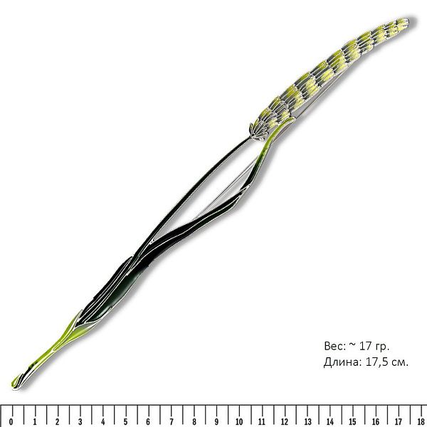 Брошь «Тимофеевка луговая»