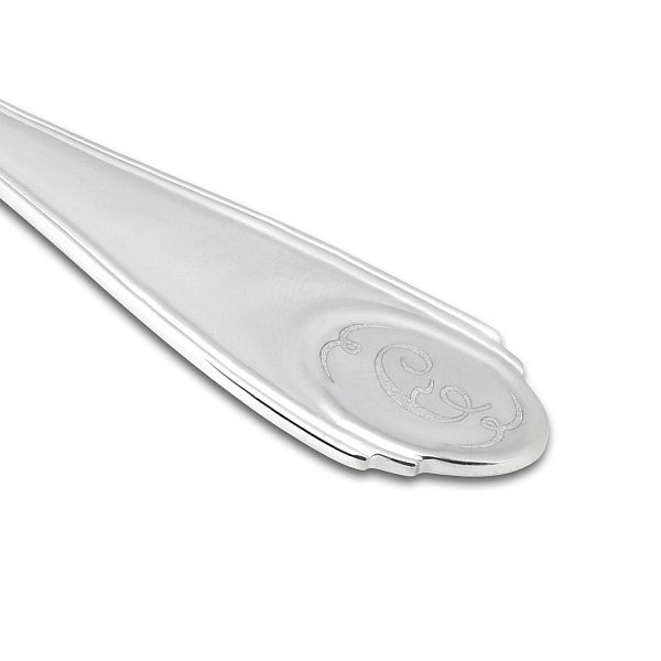 Ложка чайная с буквой «Э» из серебра 