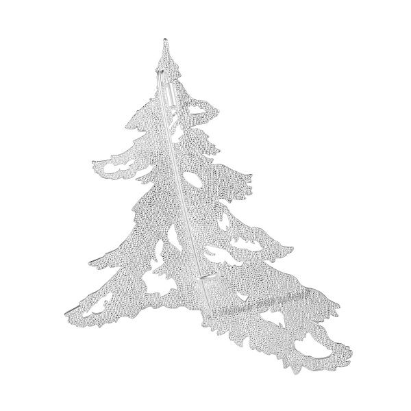 Брошь «Елка» из серебра