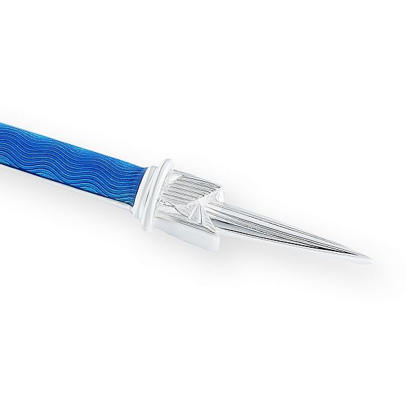 Ложка чайная «Лахта центр» из серебра