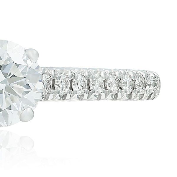 Кольцо из белого золота с бриллиантами