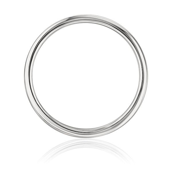 Обручальное кольцо из белого золота 