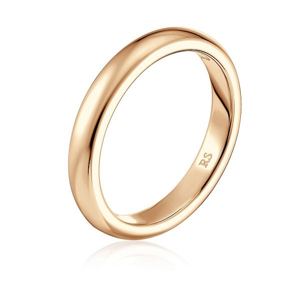 Обручальное кольцо из желтого золота 