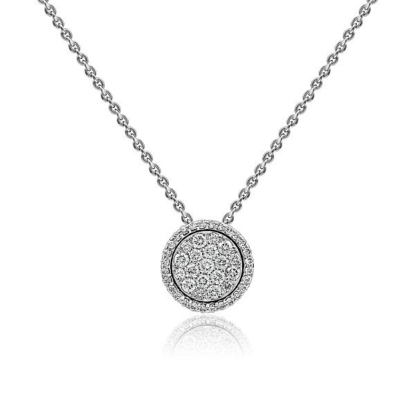 Колье из белого золота с бриллиантами