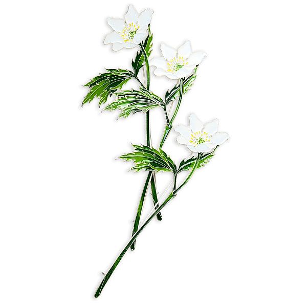 Брошь «Ветреница»