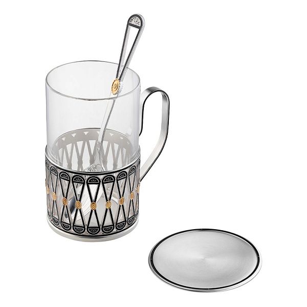 Подстаканник «Львиный мост» из серебра