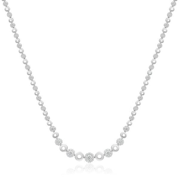 Колье из белого золота с бриллиантами