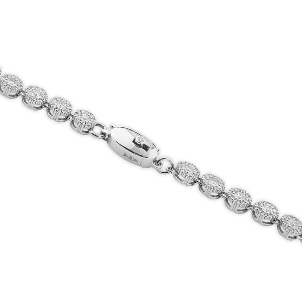 Браслет из белого золота с бриллиантами