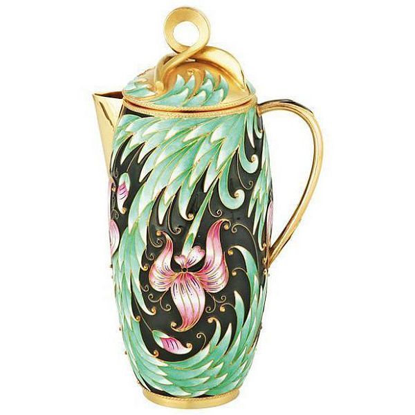 Кофейник «Ирис» из серебра 