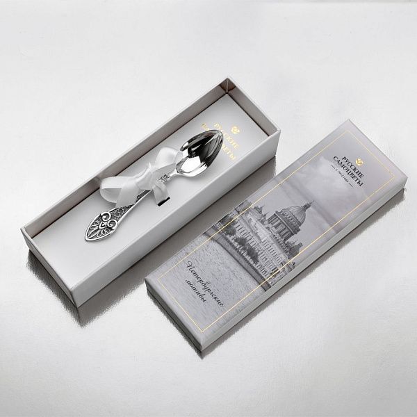 Ложка чайная «Узоры Демидова моста» из серебра