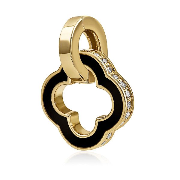 Подвеска из желтого золота с бриллиантами