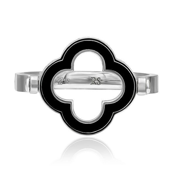 Кольцо из белого золота с бриллиантами