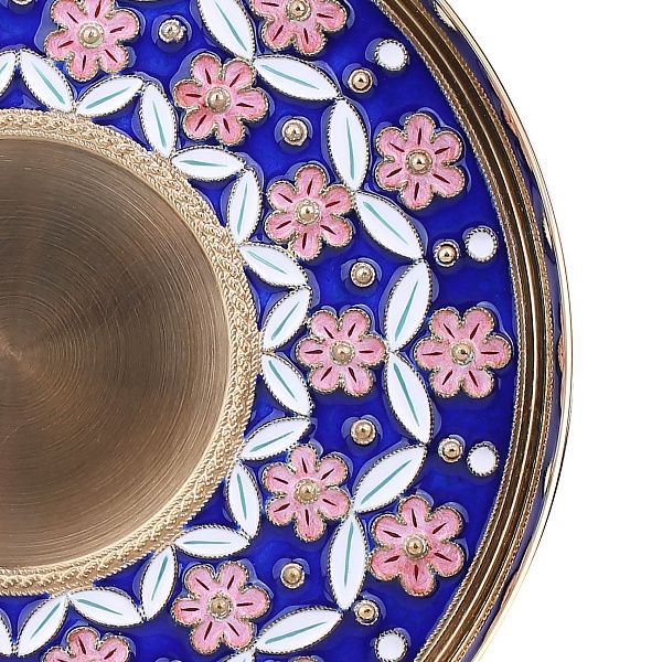 Блюдце «Ситец» из серебра