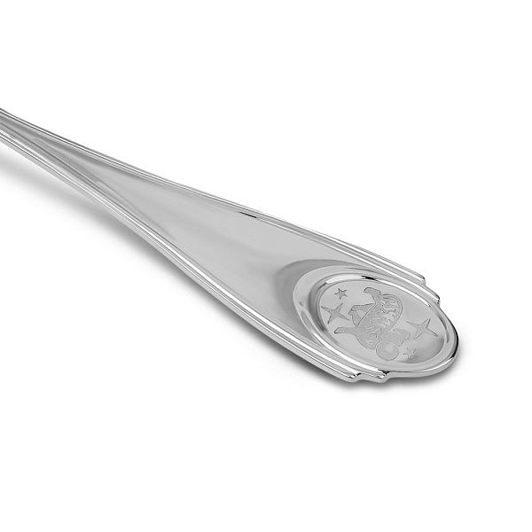 Ложка чайная «Овен» из серебра