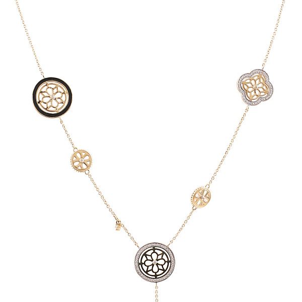 Колье из желтого золота с бриллиантами